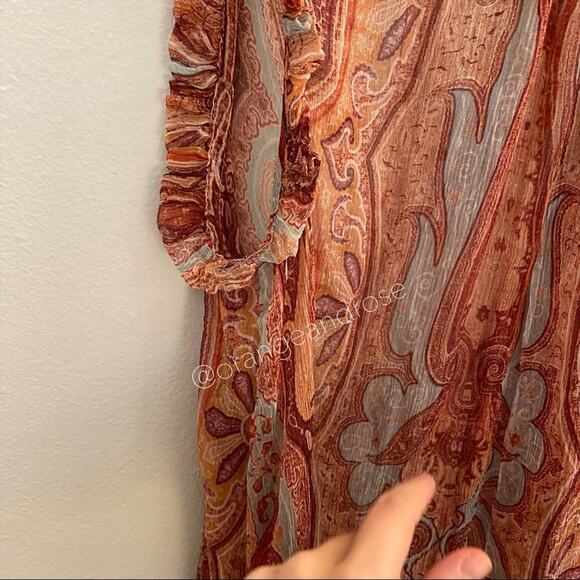ZIMMERMANN Red Paisley Blouse 1 - Picture 13 of 16